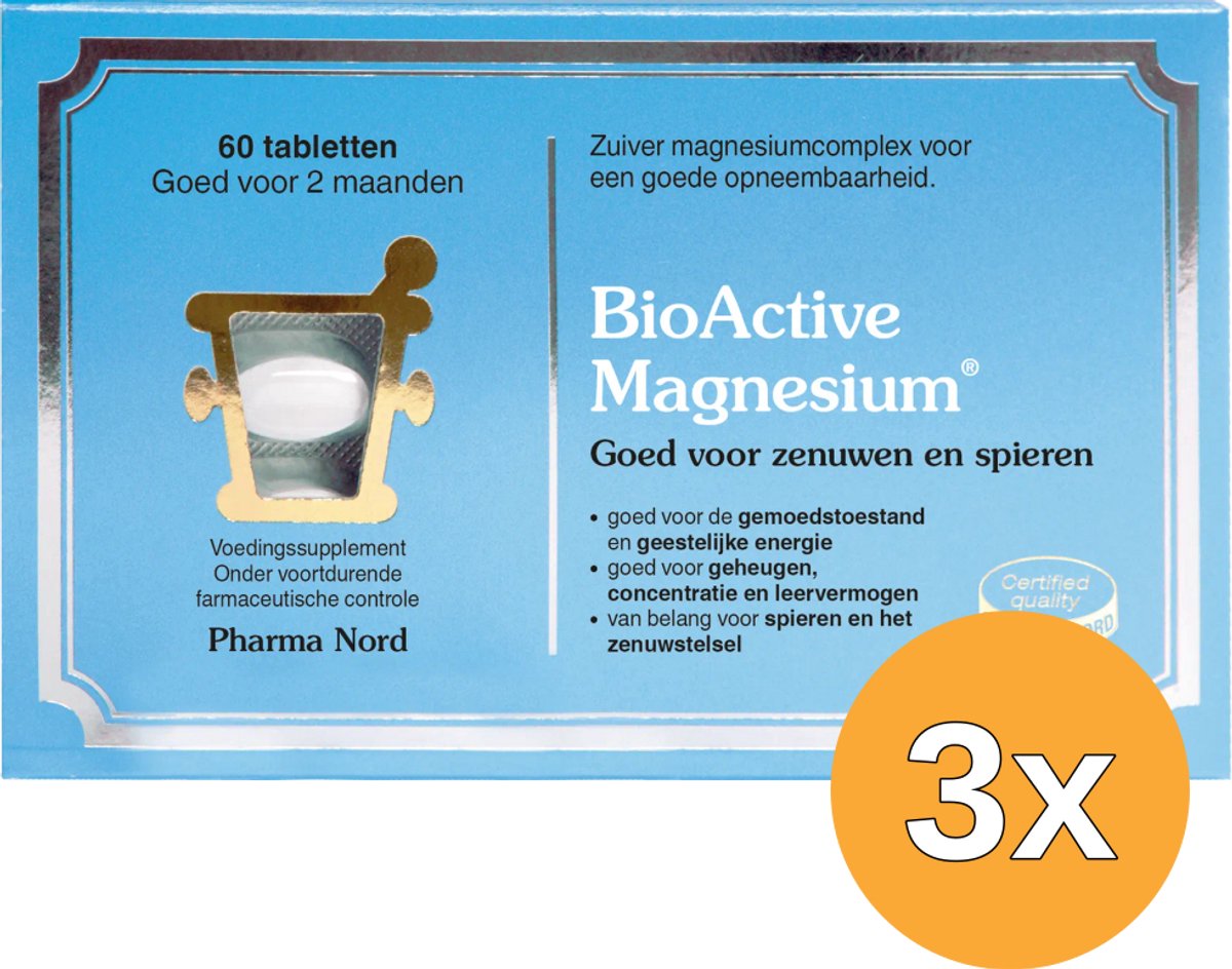 3x Pharma Nord BioActive Magnesium (60 tabletten)