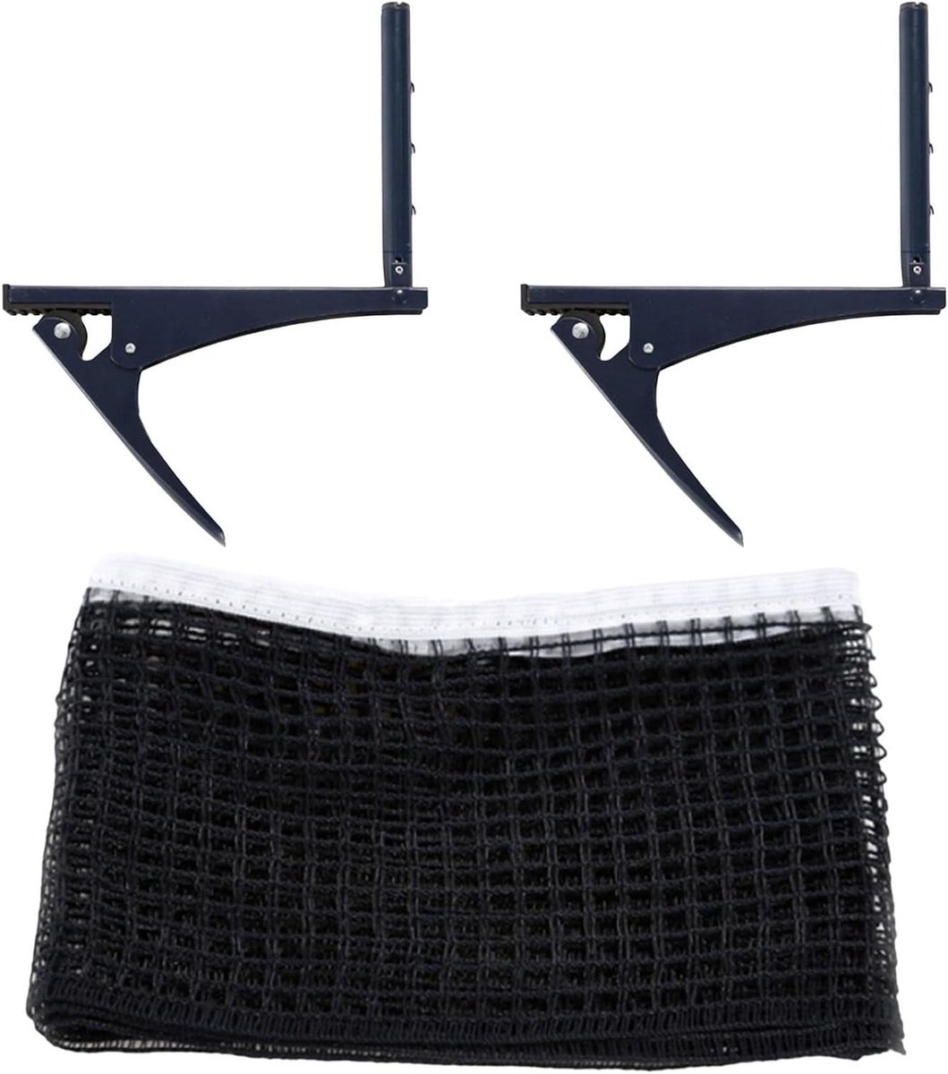 Tafeltennis Net - PingPong Set - Sporten en Spelen - Opvouwbaar en Draagbaar - 1.83 m - Zwart