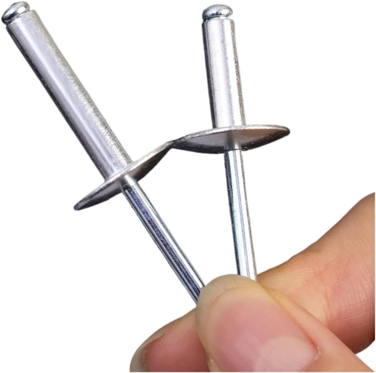 Klinknagels Assortiment - Blindklinknagels - Bevestigen van Materialen - Versterkte Flens - 60 Stuks - Aluminium
