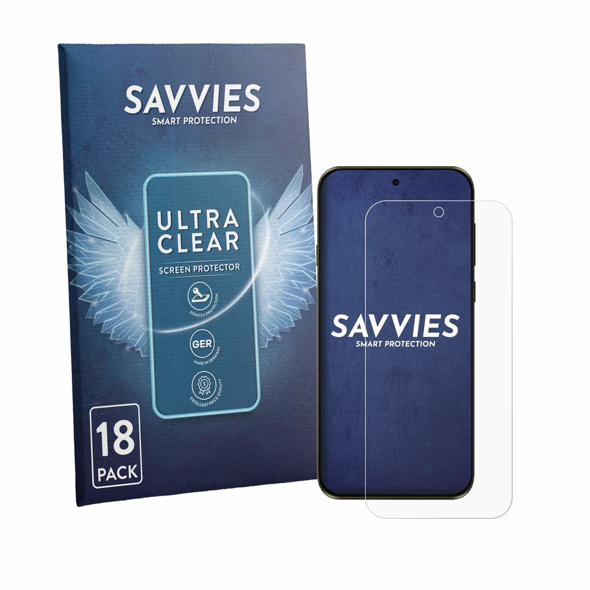 Savvies - Screenprotector voor Motorola Edge (2026) - Folie Beschermfolie transparant 18 Stuks