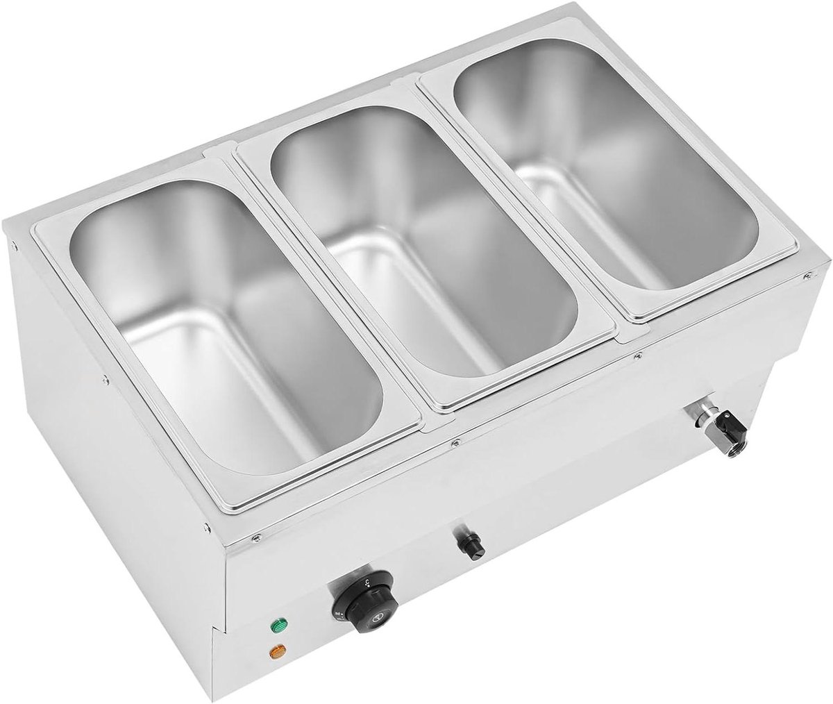 Elektrische Voedselwarmer - Buffetwarmer Bain Marie - Eten Warm Houden - Instelbare Temperatuur - 57 x 38 x 27 cm
