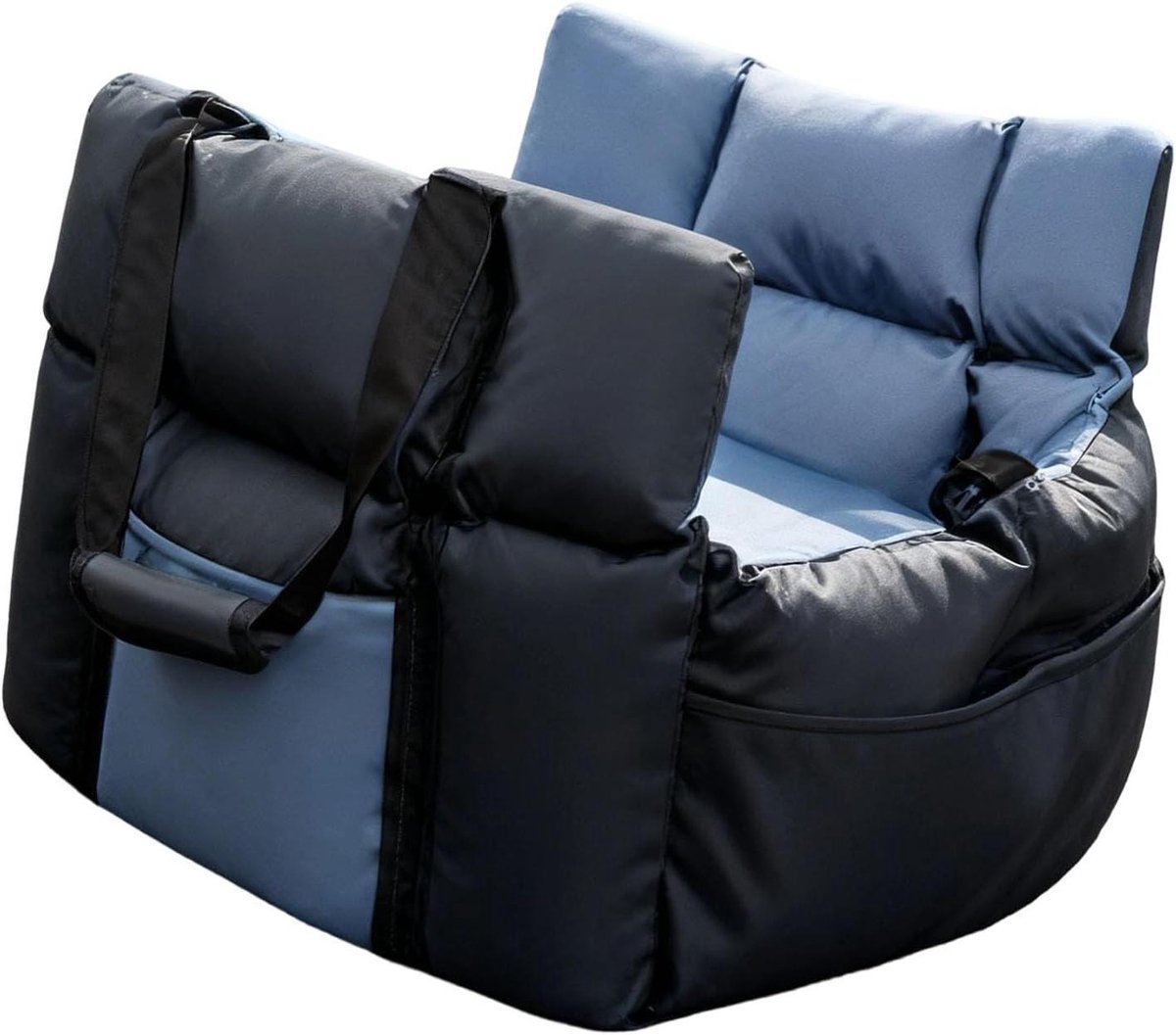 Honden Autostoel - Reisstoel Hond - Veilig Reizen - Waterdichte Bodem - Tot 113 kg - Zwart Blauw