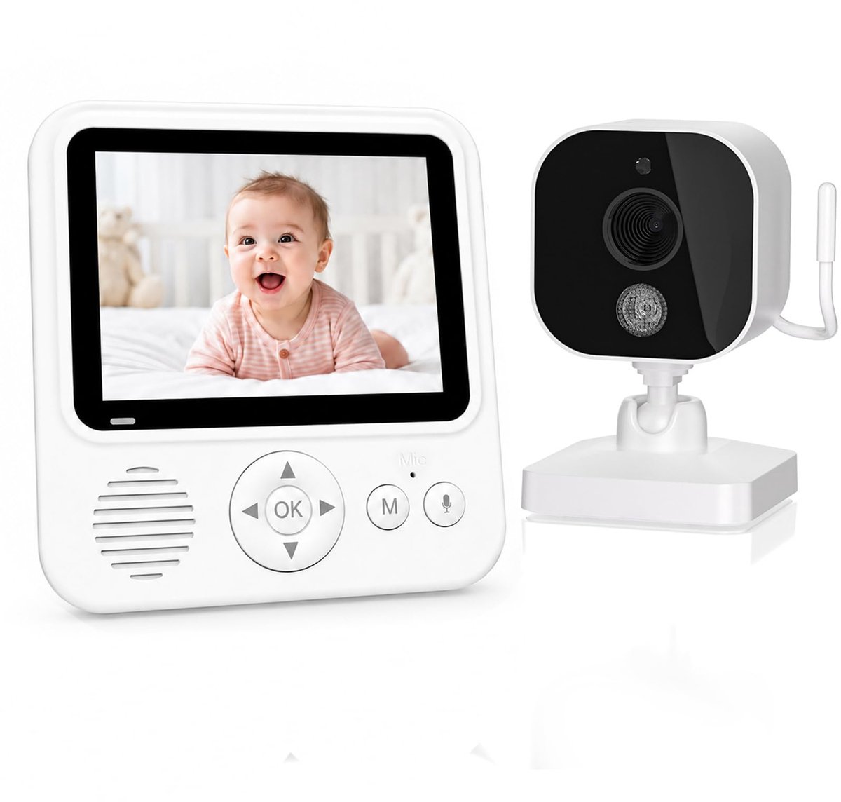 SnelShoppen - Babyfoon 2.8” HD Camera Monitor zonder WiFi met Nachtzicht, Plug & Play Voor Kinderen, Beveiliging, Babyzorg, Draadloos, Kindermonitor m