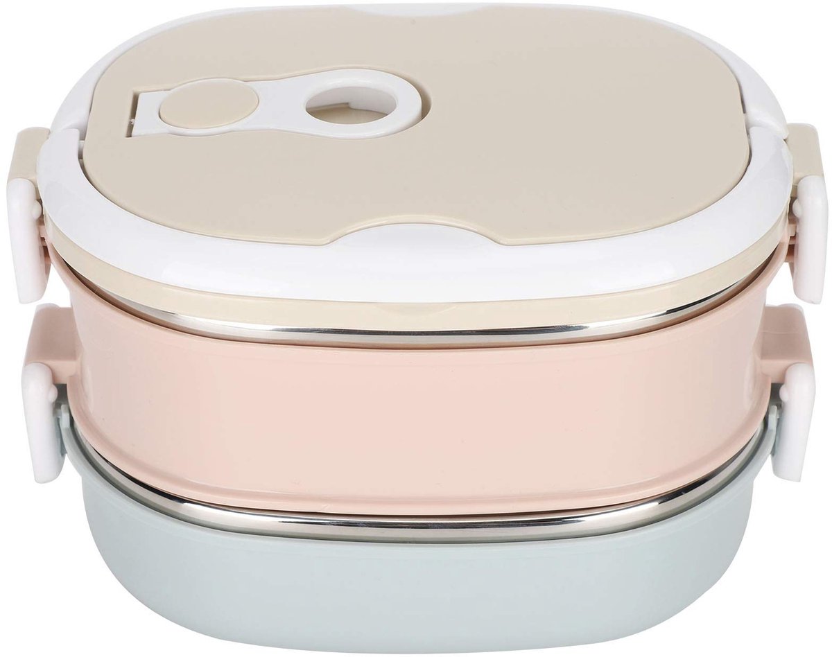 Dailygoods - 2-Laags Lunchbox 1800ml - Lekvrije Bento Doos voor Werk en School
