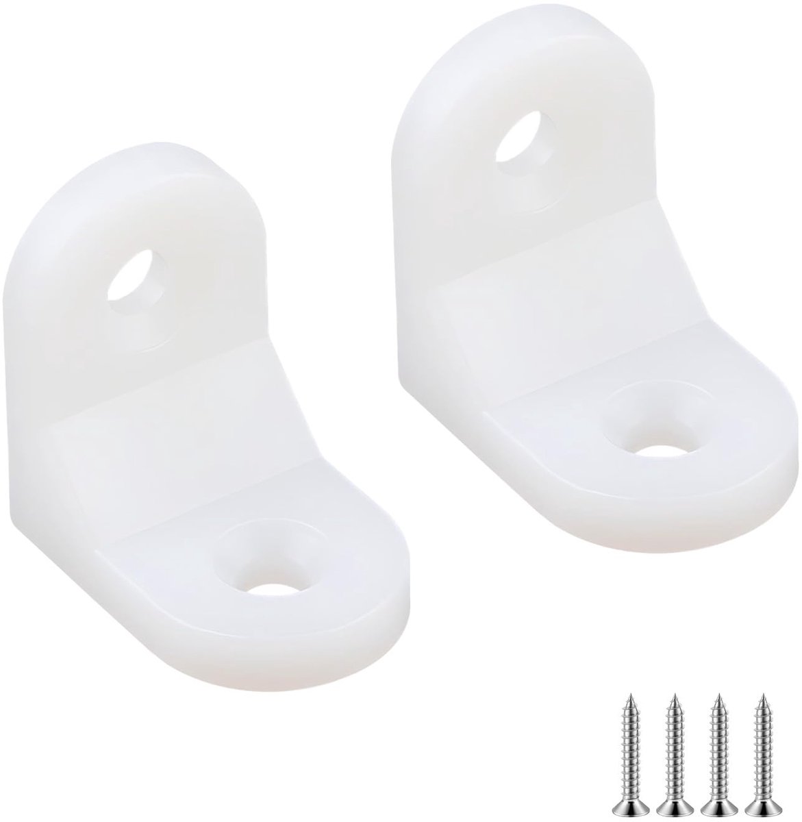 Dailygoods - 20 Stuks Hoeksteunen voor Kastdeuren - Stevige Plastic Hoeksteunen