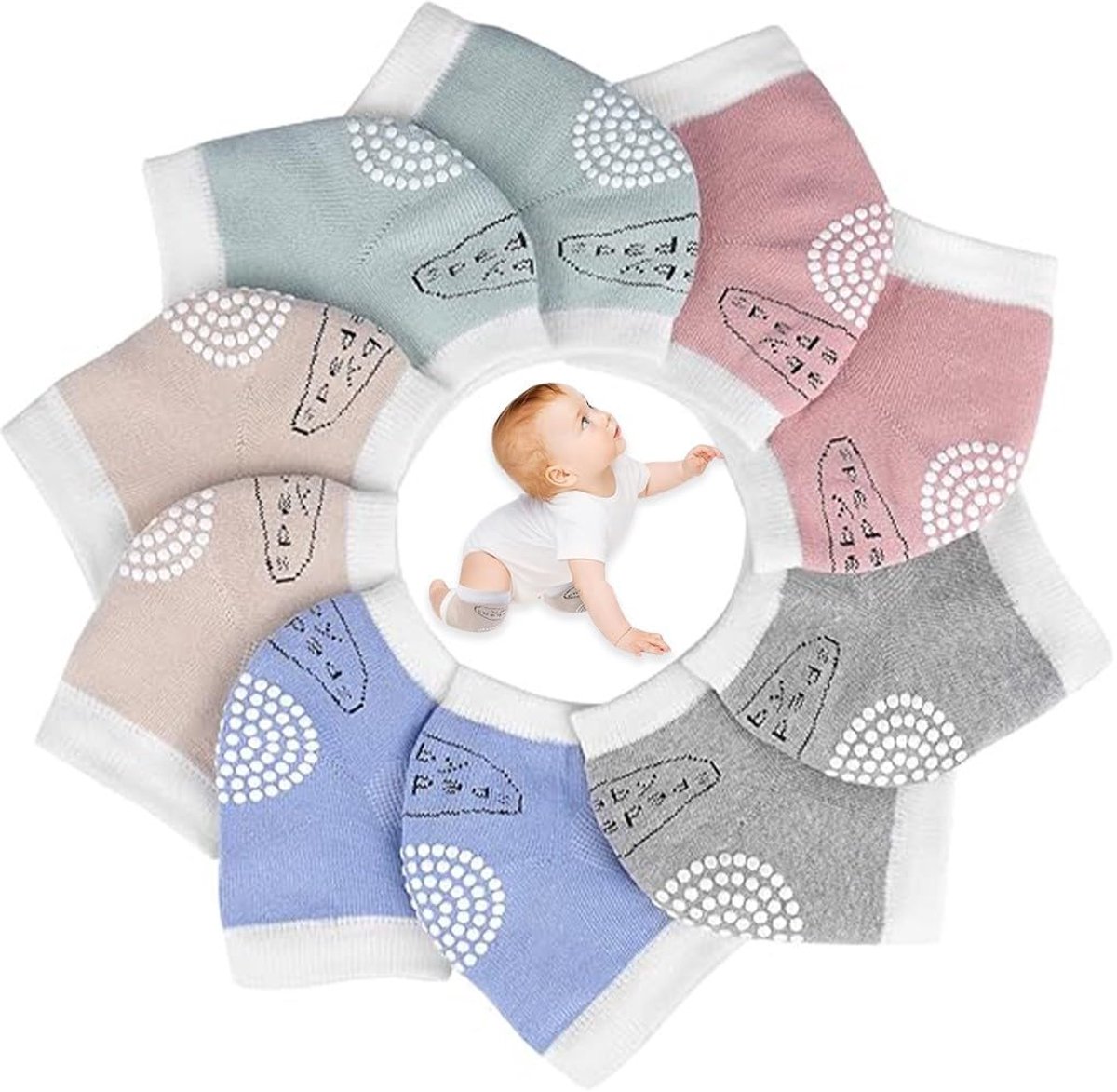 Dailygoods - Babykniebeschermer - Antislip Kniebescherming voor Baby's