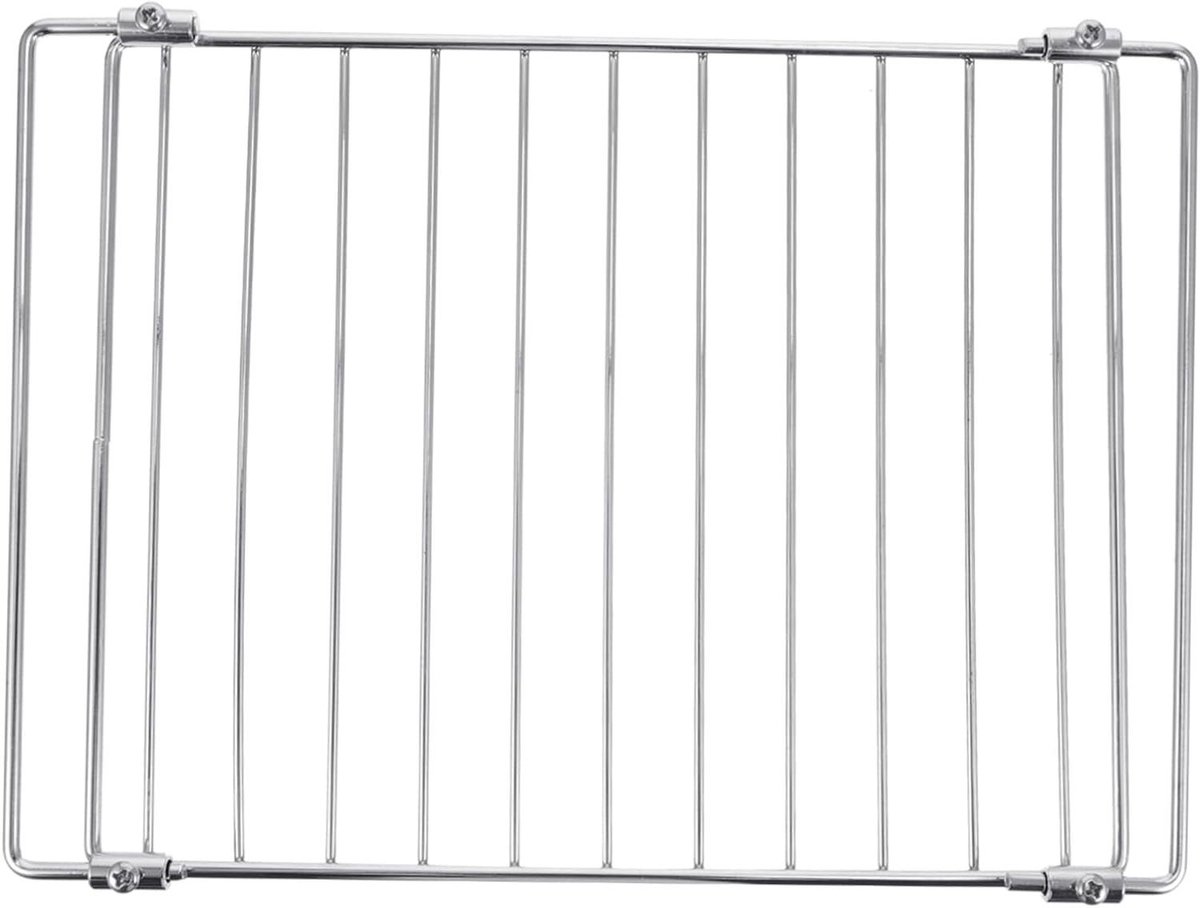 Grillrooster RVS Barbecue Net Buiten Koken Vormvast Ontwerp 24 x 19 cm Zilver