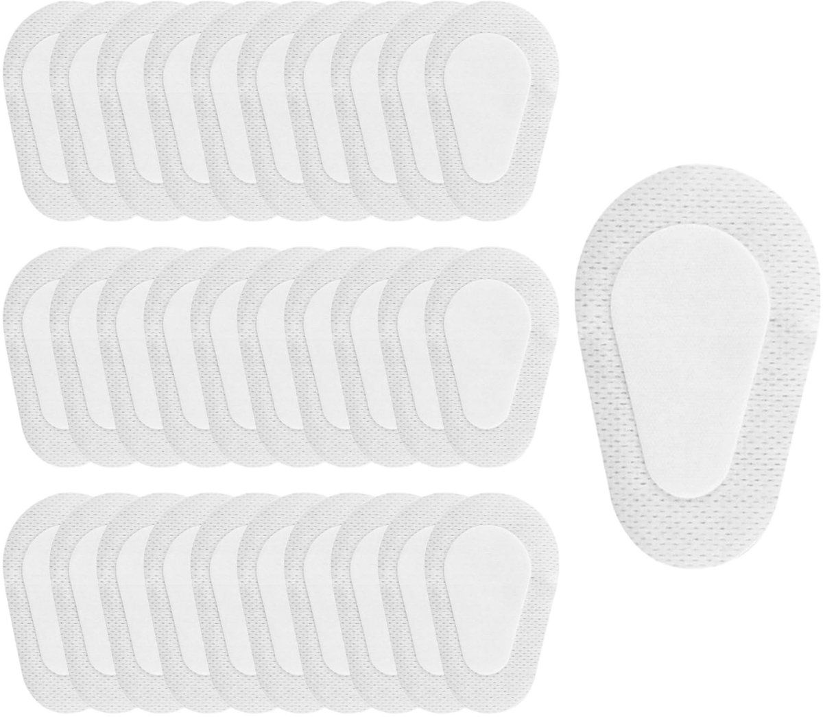 Dailygoods- Oogpads 30 stuks - Steriel - Zelfklevend - Niet-geweven - Ademend - Comfortabel - 8,6 x 5,4 cm - Oogverband