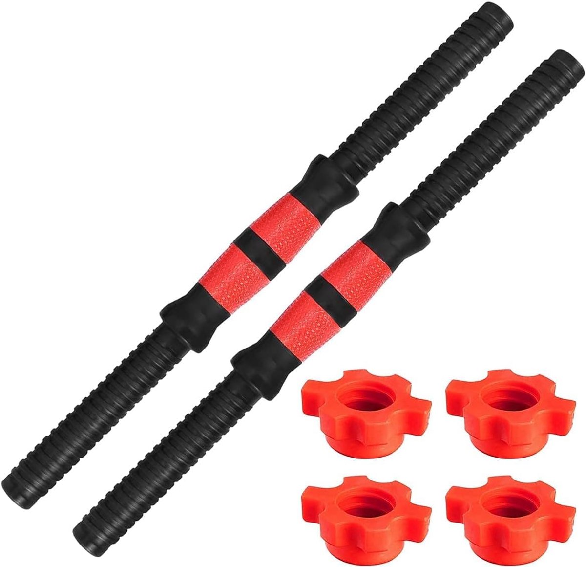 Dailygoods - Set van 2 Universele Dumbbell Stangen - 35 cm met Anti-slip Handvatten