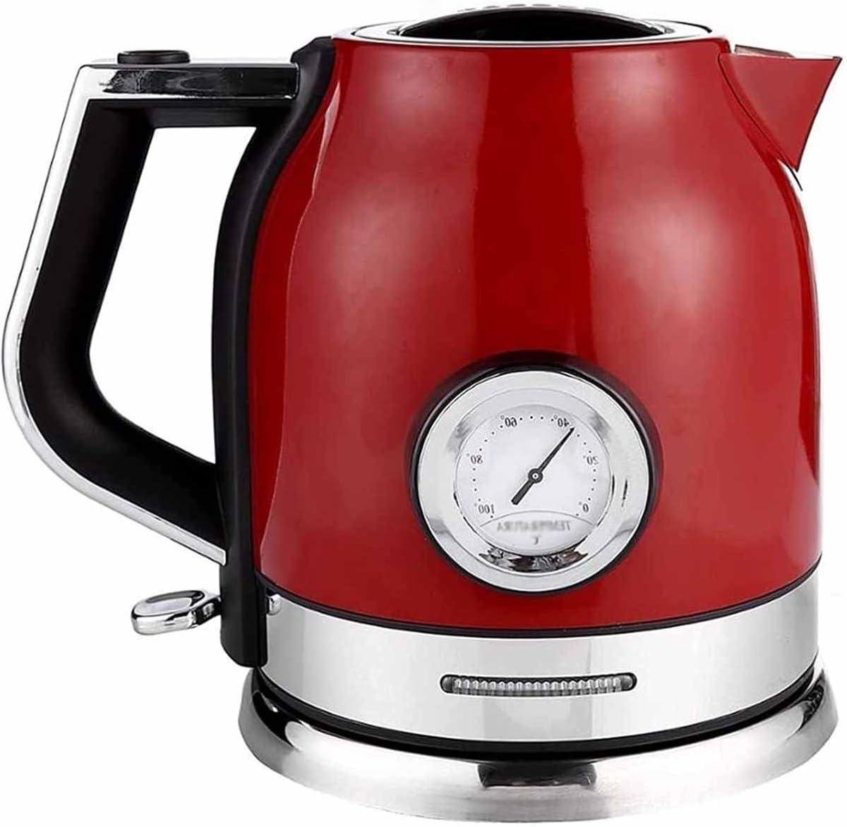 Elektrische Waterkoker - Theeketel Rood - Snel Water Koken - Automatische Afsluiting - 18 Liter - Rood