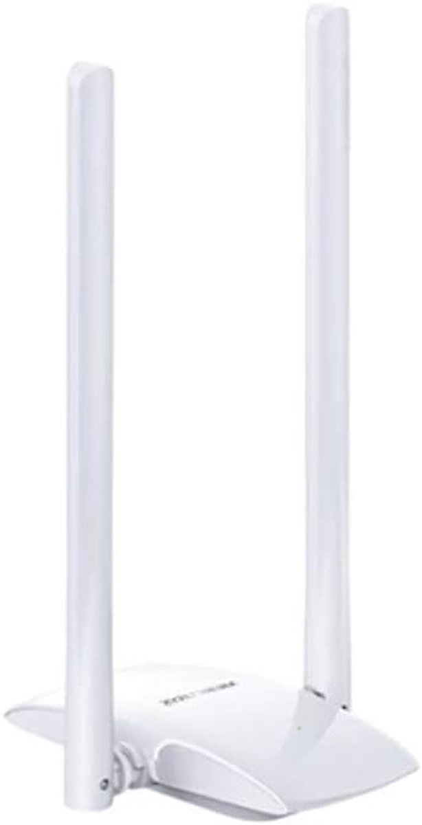 Draadloze USB Adapter - Wi-Fi Dongle - Internet Verbinding - High Gain Antennes - 300Mbps - Wit
