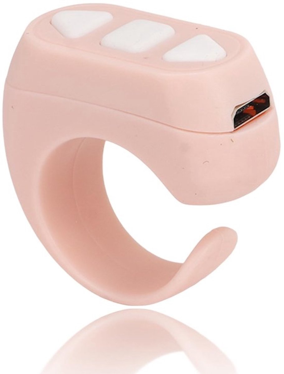 - Bluetooth Afstandsbediening voor Bladvorder - Draadloze Bladvorder - Handig voor Lezen en TV Kijken - Roze - Ideaal voor novellen en foto's - Pe...