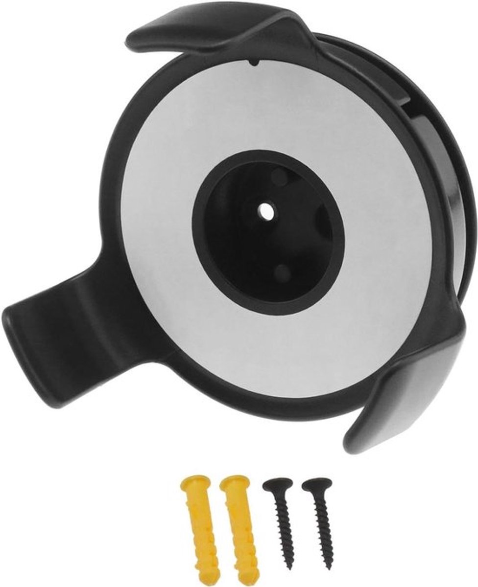 Wandgemonteerde standaard voor slimme luidspreker - zwart - Echo Dot 3 4 - Speaker Assistant - Thuis - Bevestiging aan de muur.