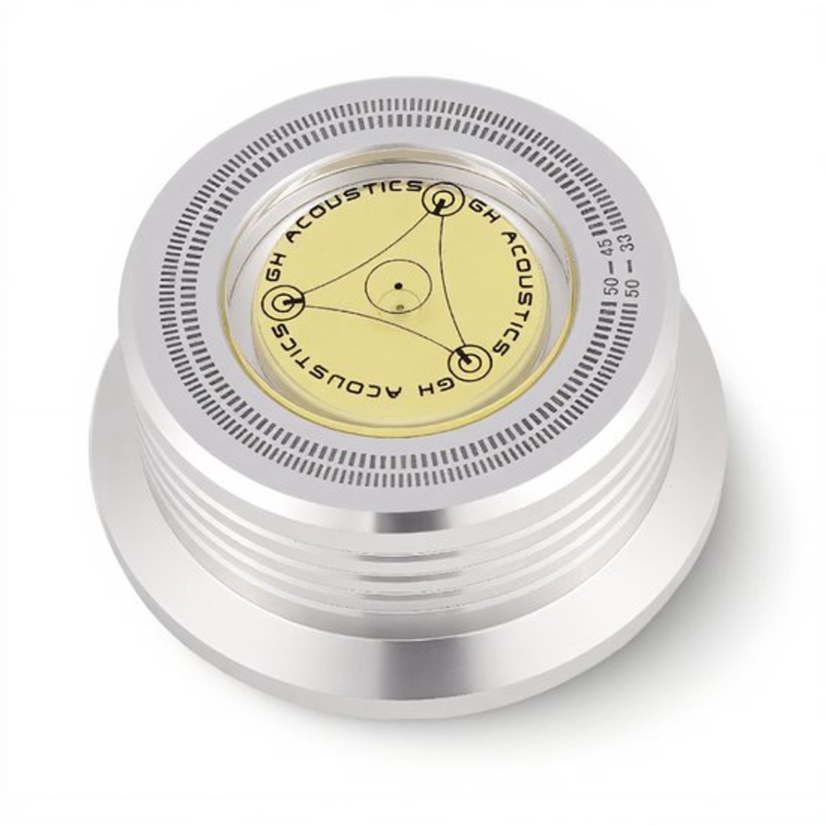 Recordklem 3 in 1 - Draaitafel Stabilisatie - LP Platenspeler - Trillingsreductie - Aluminiumlegering - Hoogte 34 mm - Platenspeleraccessoire