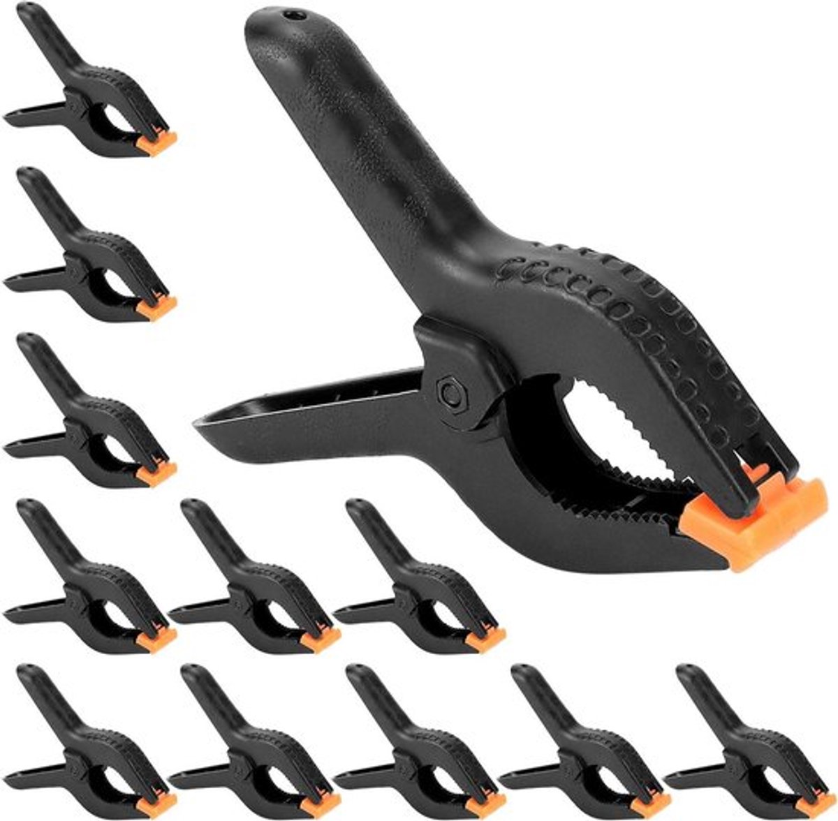 Zware nylon veerklemmen voor houtbewerking, zeildoek, fotostudio - 12 stuks