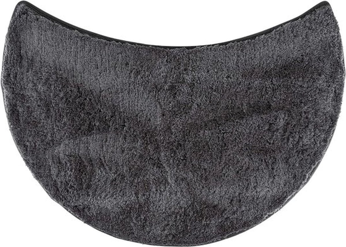 SnelShoppen - Fluffy Badmat voor Ronde Douches, Microvezel, Antislip Onderzijde, 55 cm Dou