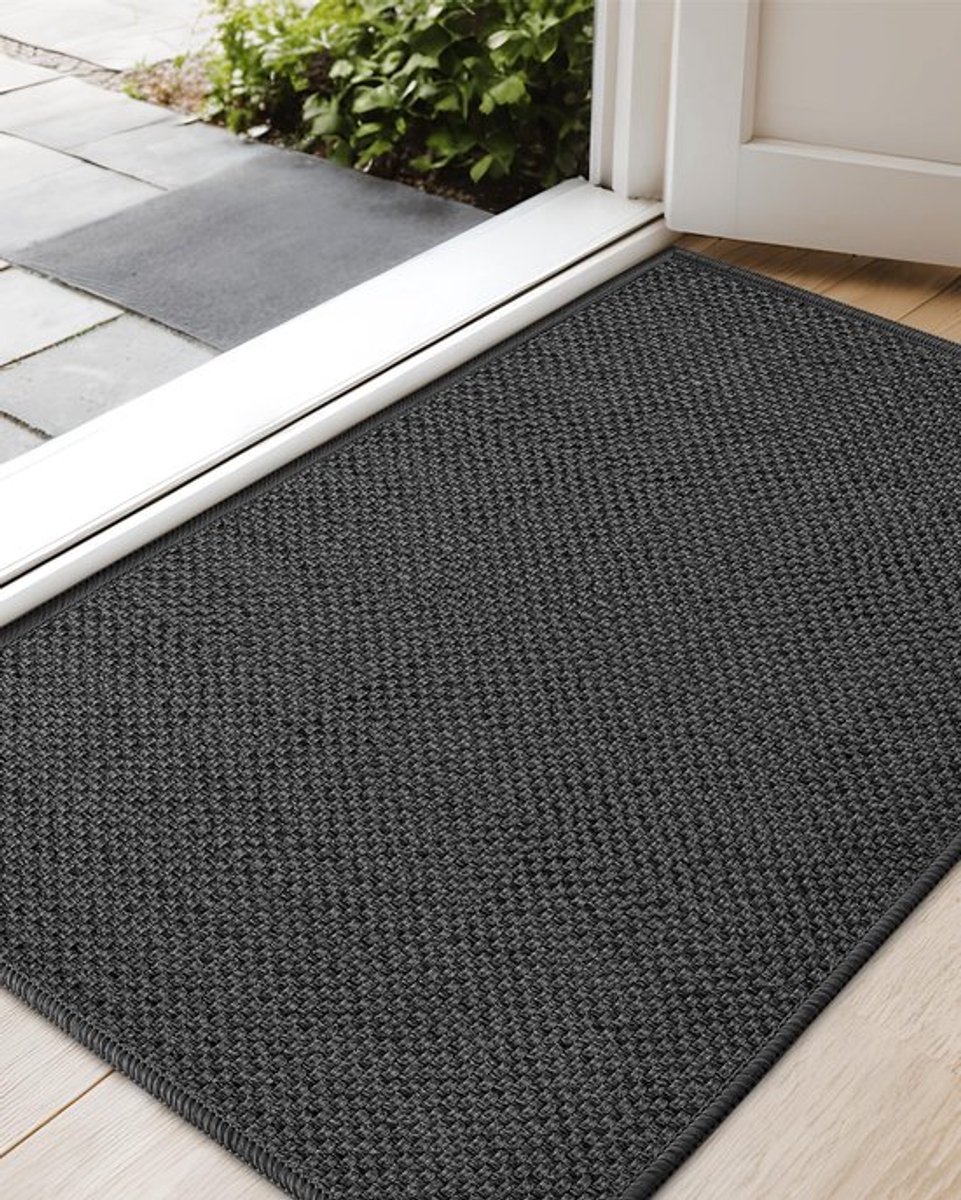 Vuilvangmat - Antislip - Wasbaar - Grijs - Schoonloopmat - Duurzaam en Sterk Absorberend -