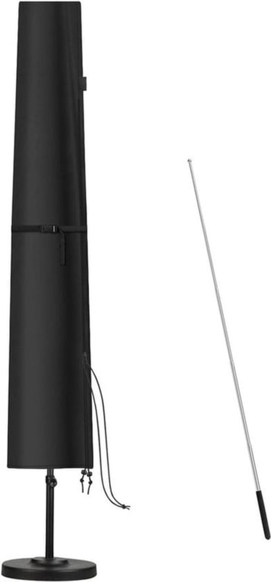 Waterdichte Beschermhoes voor Zweefparasol 3 m - Tuinparasolhoes met Stang - Outdoor Afdekhoes - 190 x 30/50 cm