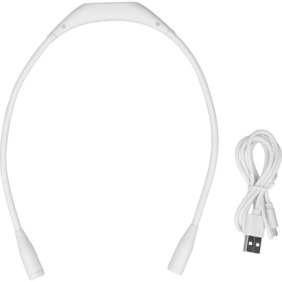 SnelShoppen - Oplaadbare USB-LED Neklamp met 3 Helderheidsniveaus - Flexibele Zwanenhals voor Lezen, Hardlopen en Repareren - Comfortabel Dragen - 100 van Snelshoppen — afbeelding 5
