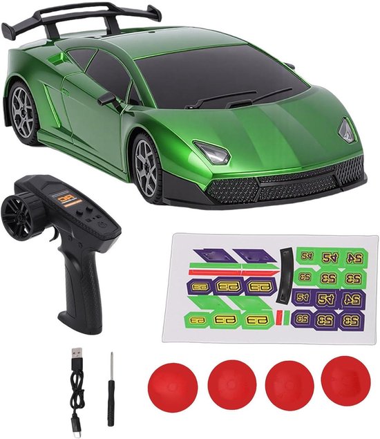 RC Drift Auto - Afstandsauto Racewagen - Drift Wedstrijden - Verstelbare Gyroscoop - 20 x 16 x 10 cm — afbeelding 2