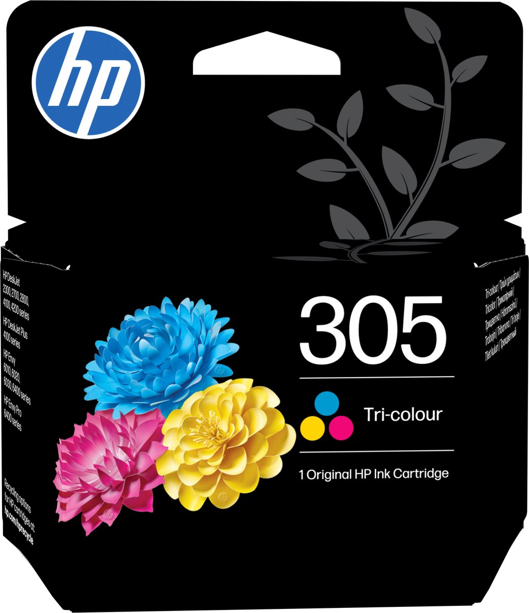 HP 305 Origineel Cyaan, Magenta, Geel 1 stuk(s) Normaal rendement