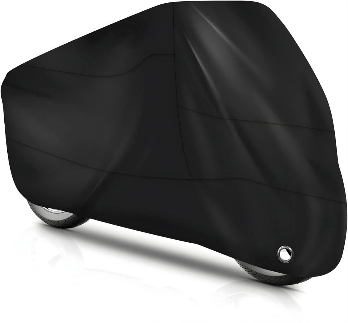 KIRA® Motorhoes - Waterdicht & UV-bestendig - Universele Motorhoes - Premium Beschermhoes voor Motor & Scooter - Zwart - 245cm x 105cm x 125cm