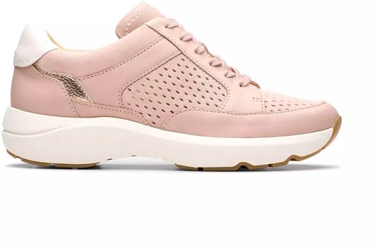 Clarks Tivoli Walk - dames sneaker - Roze - maat 37 (EU) 4 (UK)