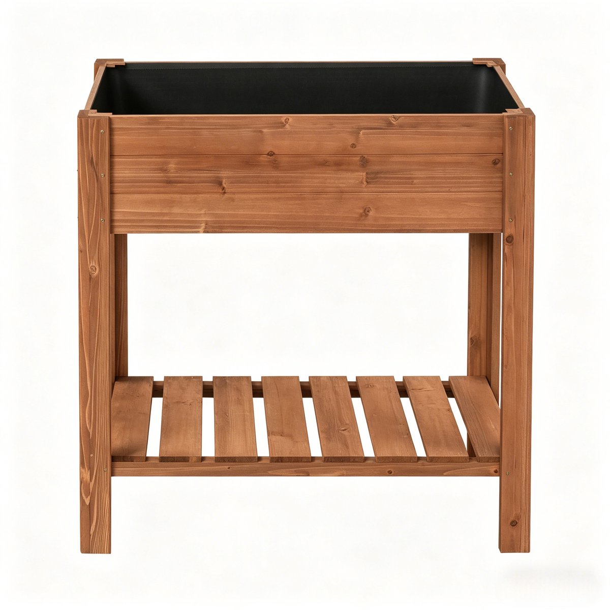 Kweektafel - Kweekbak - Moestuinbak Op Poten - Verhoogde Plantenbak Met Onderplank - Houten Moestuinbak Op Poten , Terras En Tuin - 80Lx40Bx75H CM - Hout