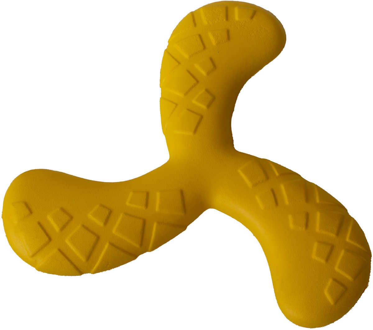 Snuffelfun Drijvend Hondenspeelgoed Boomerang Geel – 23 cm – EVA Foam – Buitenspeelgoed voor Hond & Puppy – Water & Apporteerspeelgoed