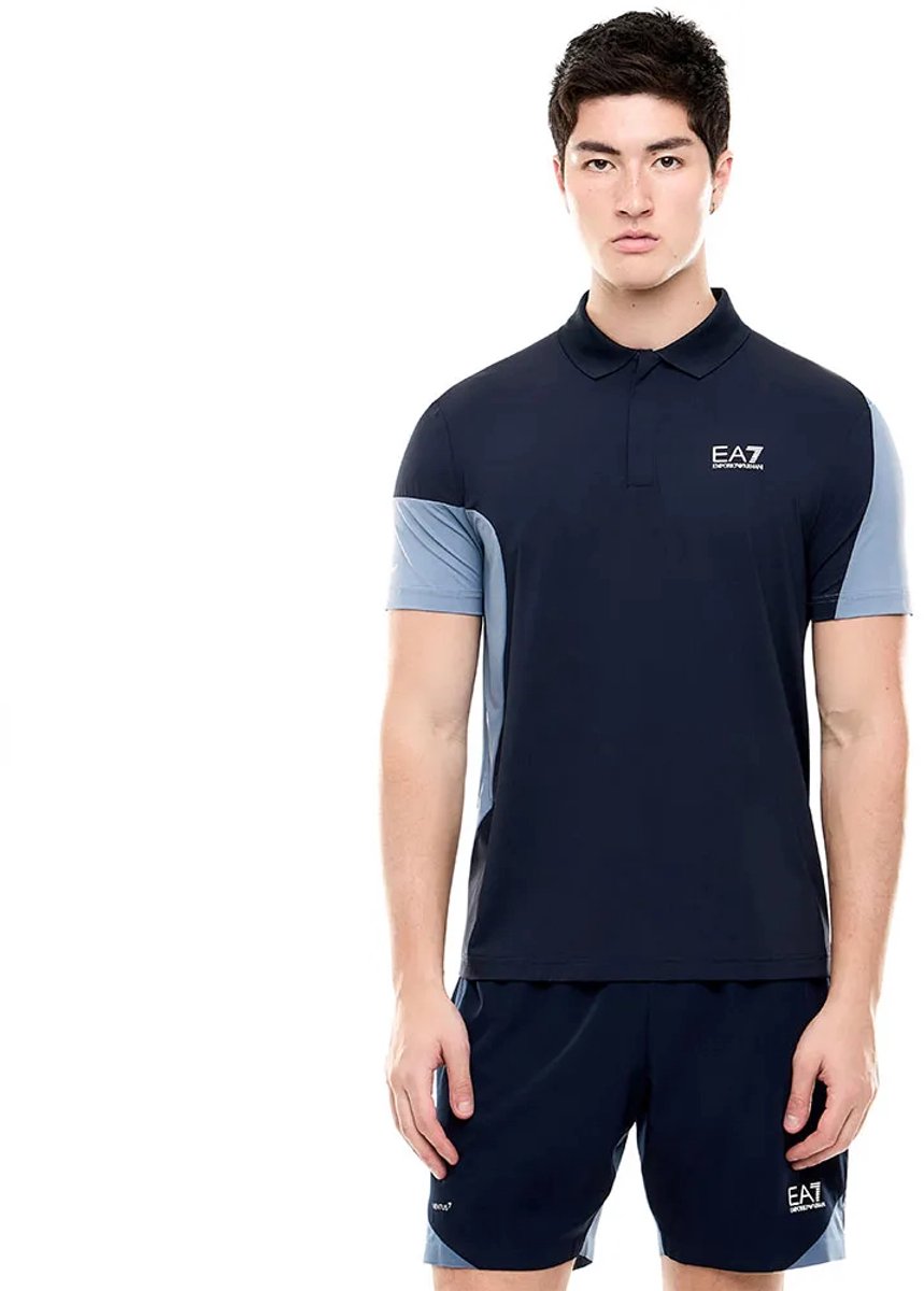 Ea7 Emporio Armani 7m002493_af13689 Korte Mouw Poloshirt Blauw M Man