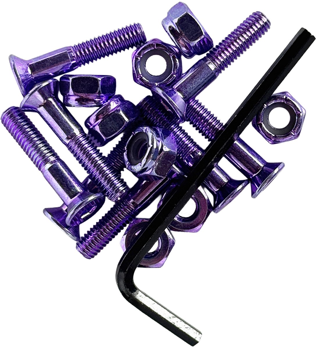 1" Allen anodized hardware (Purple)