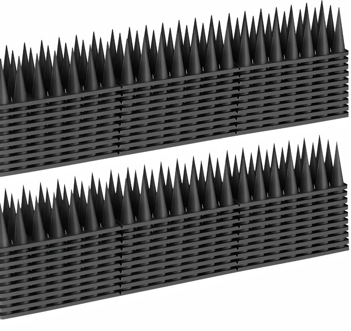 KIRA® Duivenverjager - Vogelpinnen - Duivenpinnen - Zwarte Vogelpinnen tegen Duiven - Zwart - 30cm x 5cm x 15cm
