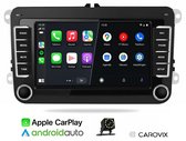 Carovix® Carplay autoradio geschikt voor volkswagen, seat, skoda - Apple Carplay & Android Auto (Draadloos) - Bluetooth - 7 inch HD Touchscreen - Navigatiesysteem auto - Achteruitrijcamera