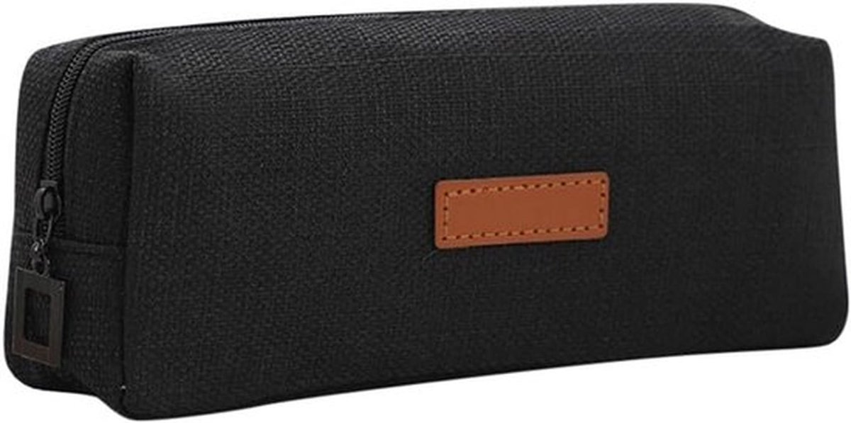 Etui met ritssluiting - Etui voor studenten - Schoolspullen - Opslagtas - Zwart