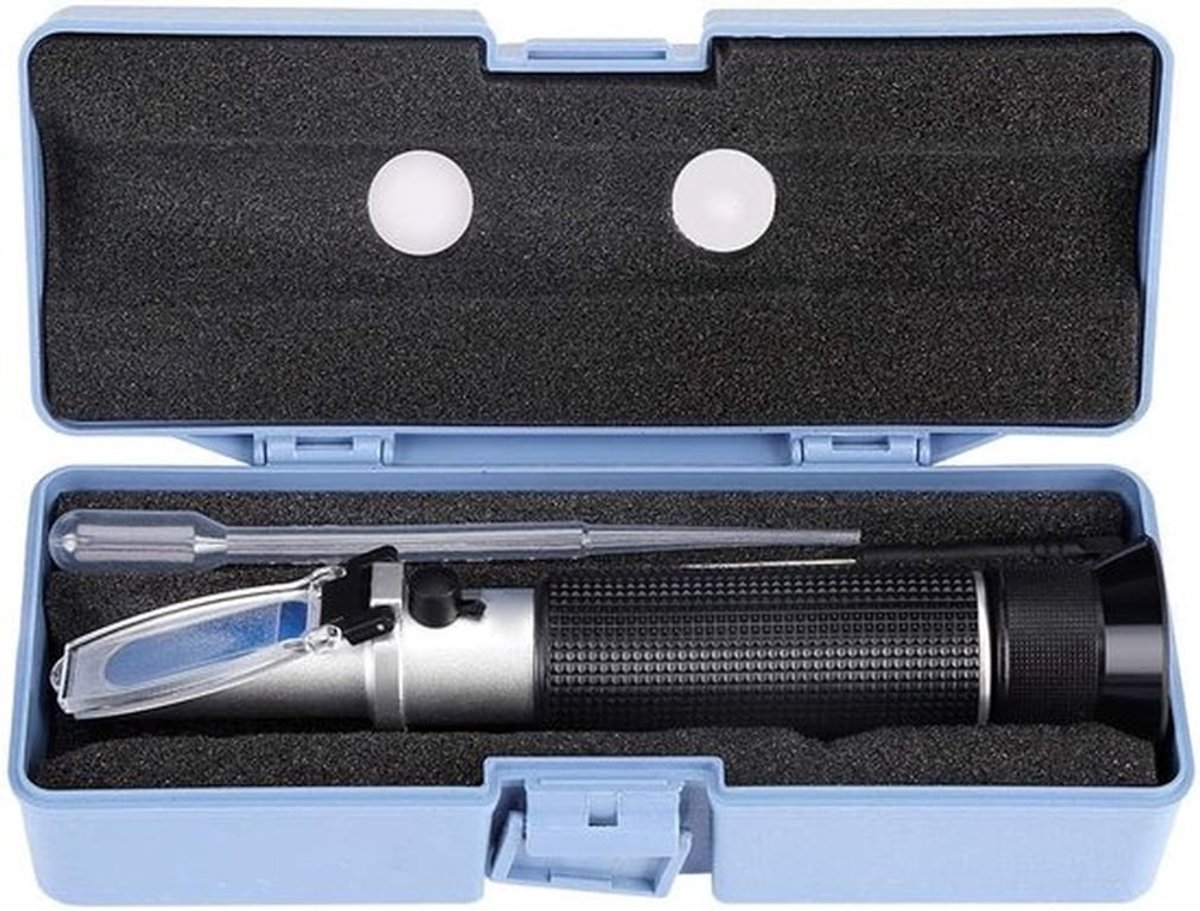 Alcoholrefractometer - Draagbare alcoholmeter - 0–80% meetbereik - Wijn Jnaptester Tool
