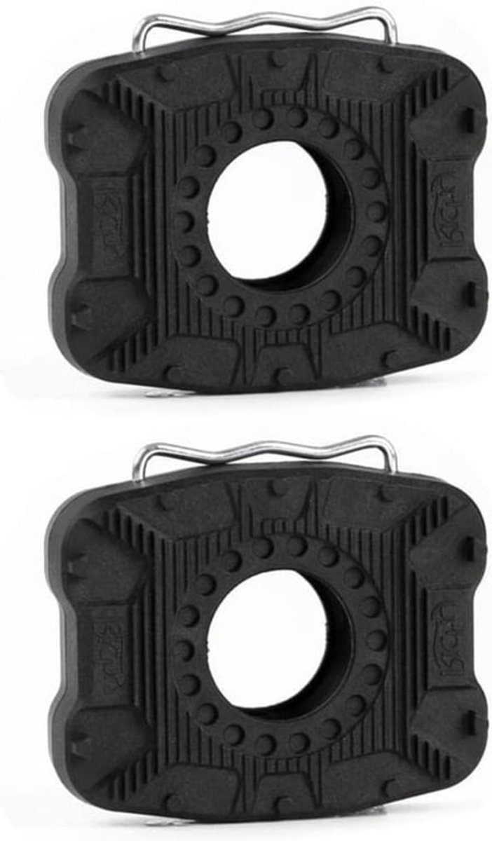 12 x 9 x 6 - 1 paar pedaaladapters - cliploze platform-pedaaladapters - Conversie van klikpedalen naar platte pedalen - racefietspedaladapters