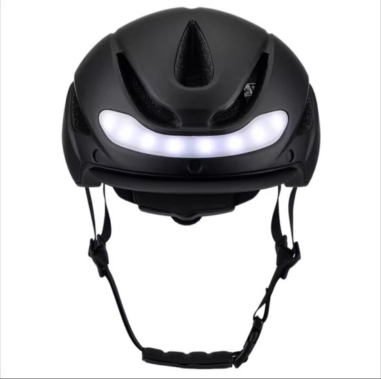 Fietshelm met verlichting, knipperlicht en richtingaanwijzer, USB oplaadbaar en met afstandsbediening. Lichtgewicht fietshelm voor volwassenen met vizier, ideaal voor dames en heren en geschikt als fietsaccessoire voor brede banden. — afbeelding 4