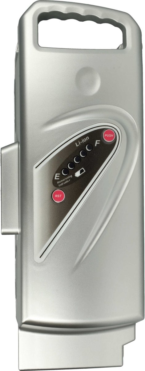 vhbw-accu compatibel met Kalkhoff Pro Connect S 27, S 11, S 10, C9, C Disc 11, 10DL, C 8 Nexus, C 8 Disc E-Bike (15,6 Ah, 25,2 V, Li-Ion) - zilver