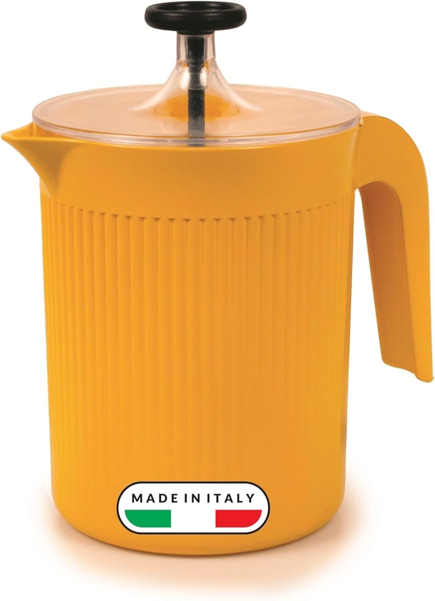 Handmatige Melkopschuimer - Crème - 0,5 l - Magnetronbestendig - Voor Cappuccino en Koffie