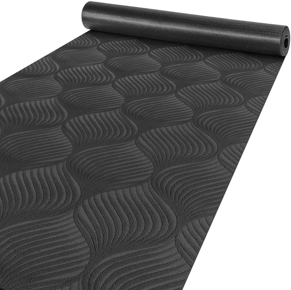 ANRO Tapijtloper Baker Grijs 100x67cm – Velours Gangloper Antislip Keukenloper Hal Op Maat Laagpolig