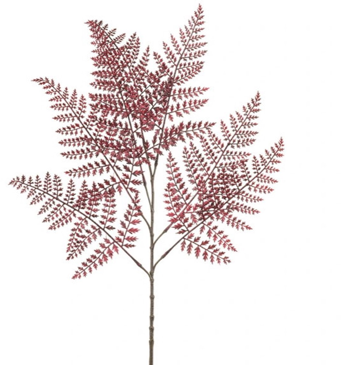 Kunsttak fern burgundy, 85 cm Hortus