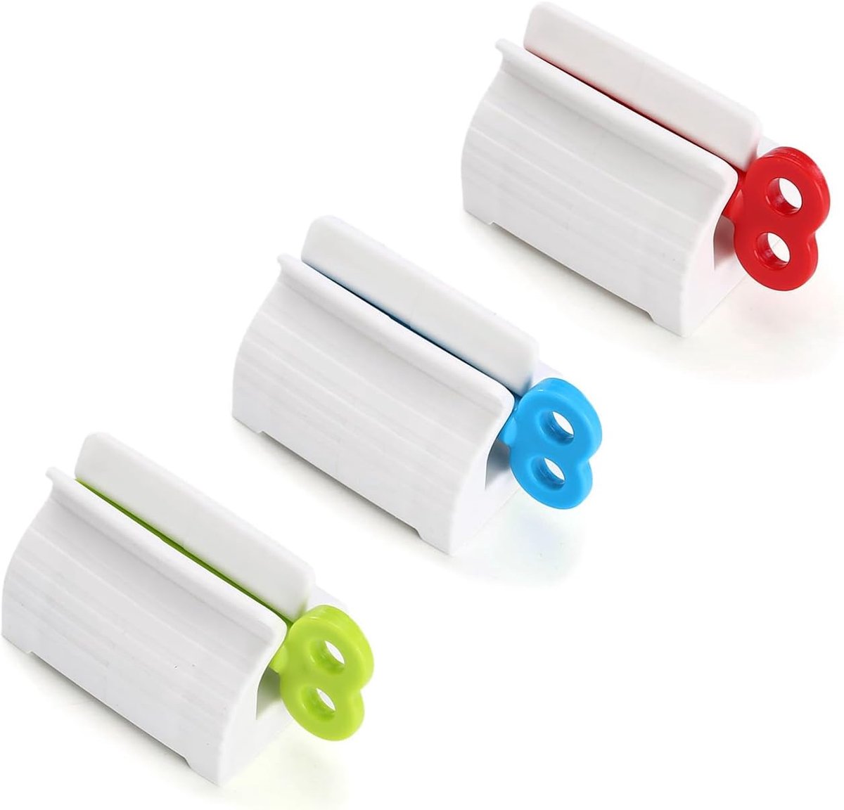 Tandpasta Dispenser Set - 3 Stuks - Duurzaam Plastic - Eenvoudig te Gebruiken - ShopVlot