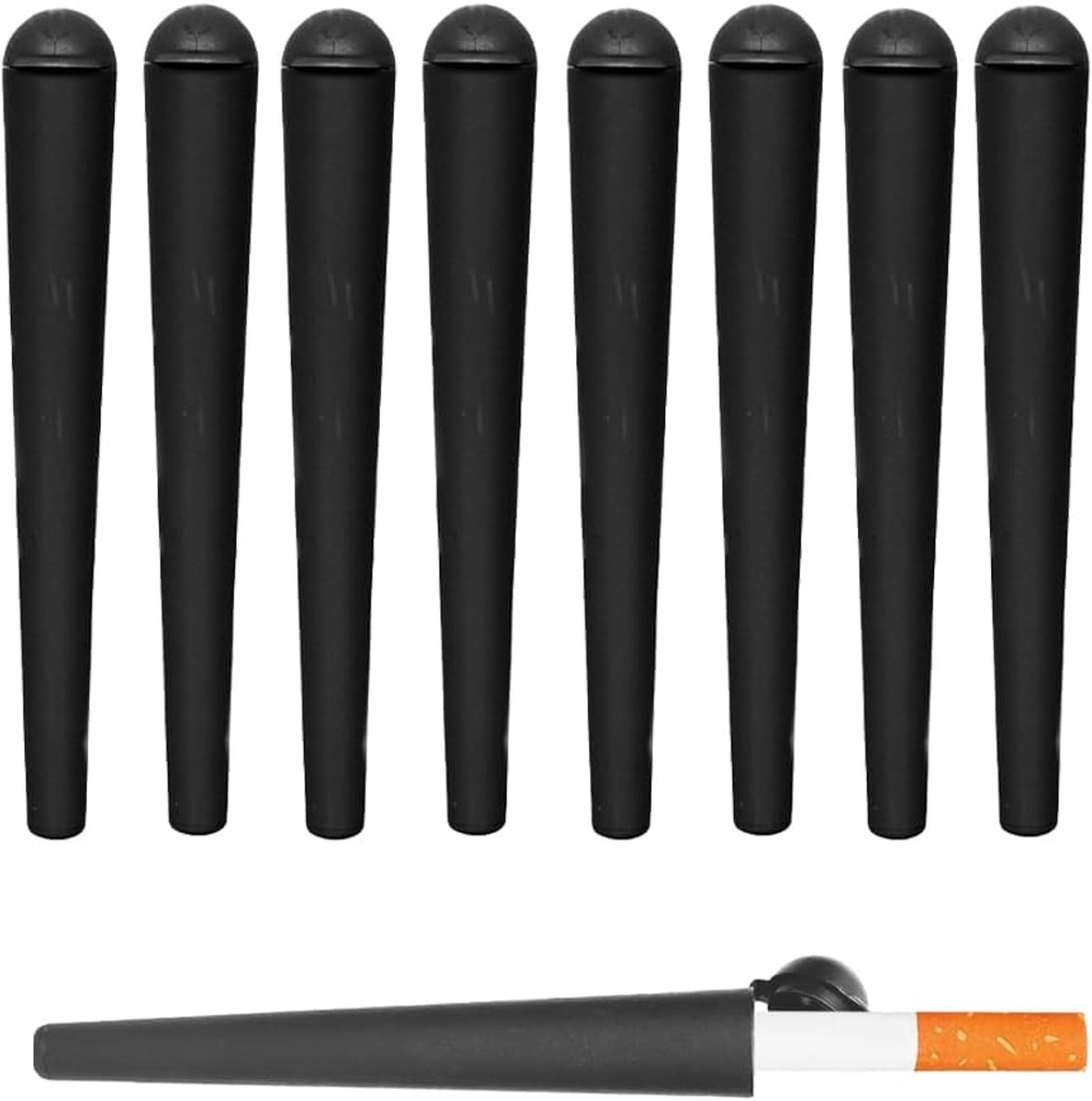 Joint houder 8 stuks 130mm - zwart - robuuste opslag - discreet transport voor joints - ShopVlot