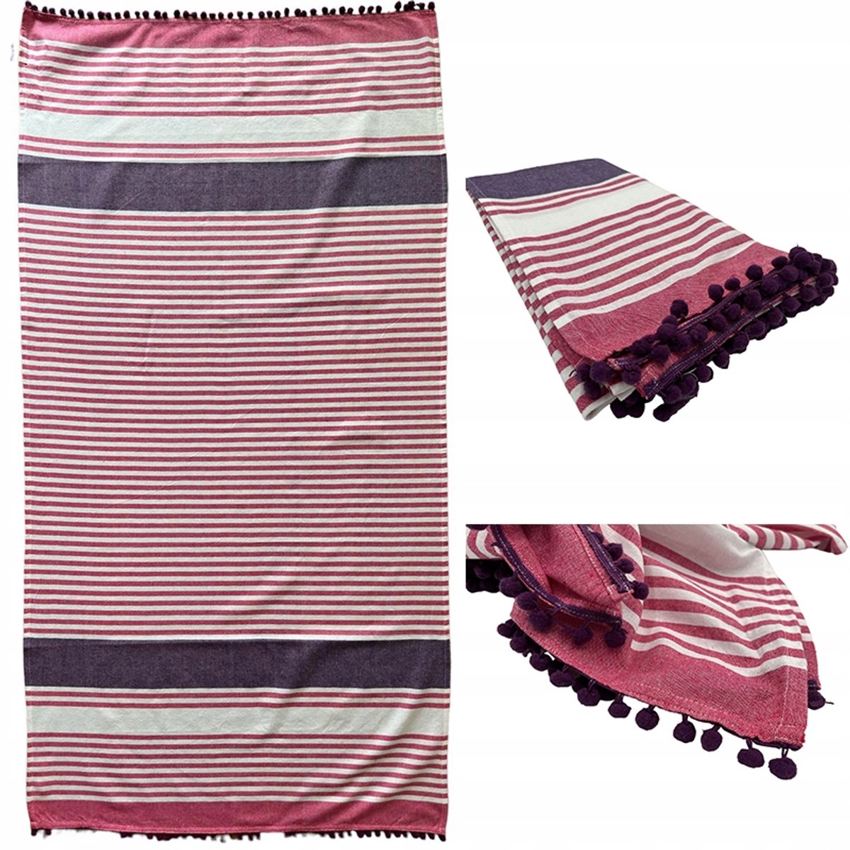 Pareo Fouta Strandlaken 90x170cm - Katoen & Polyester