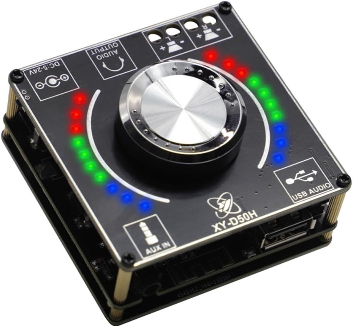 Bluetooth versterker 50Wx2 - TPA3116 module - volume spectrum licht - geniet van muziek met ritme - ShopVlot