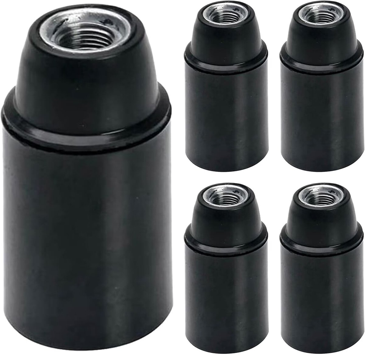VITO Lamphouder E14 - Zwart - E14 fitting - 5 stuks