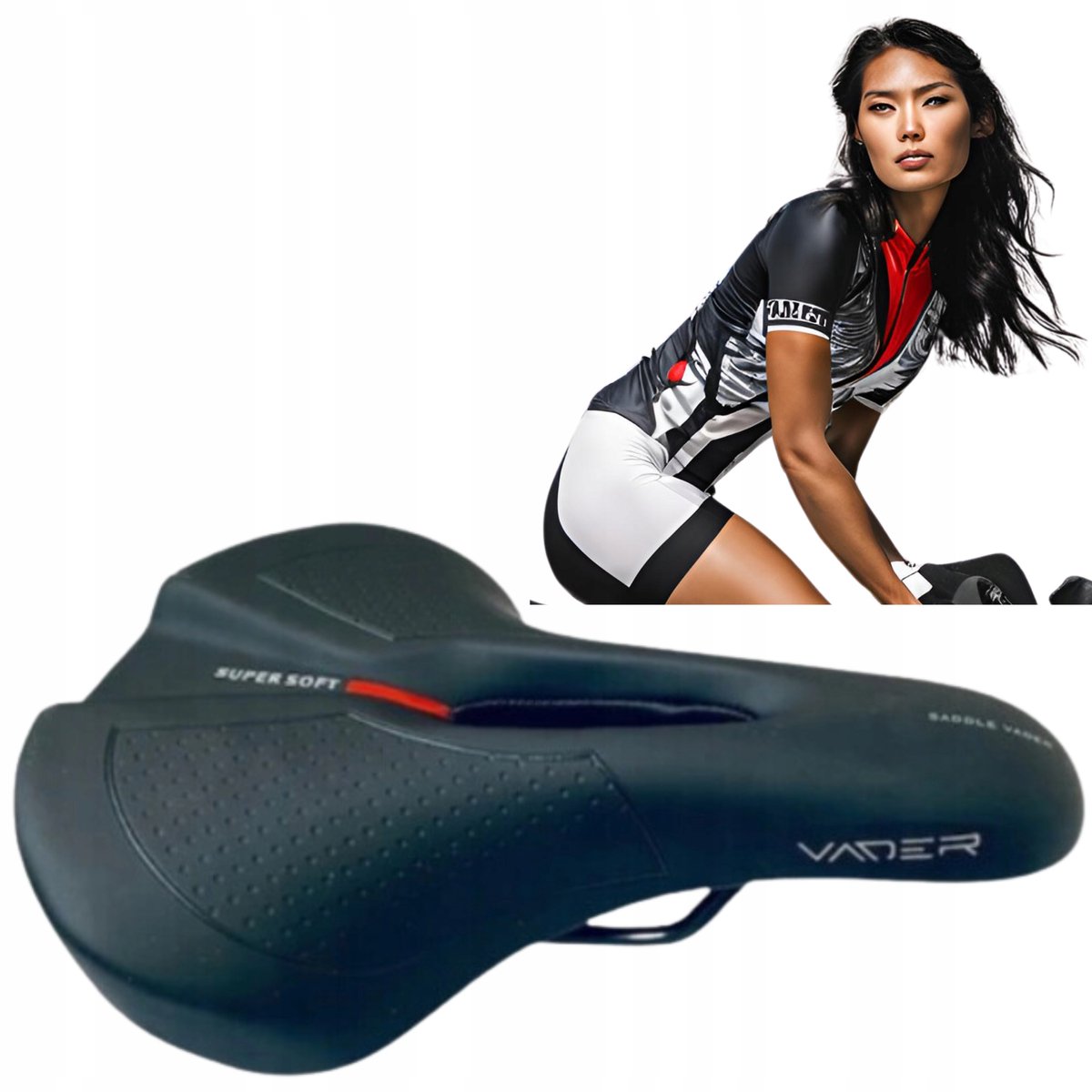 Dames Fietszadel MTB 250x185mm - Comfortabel en Duurzaam