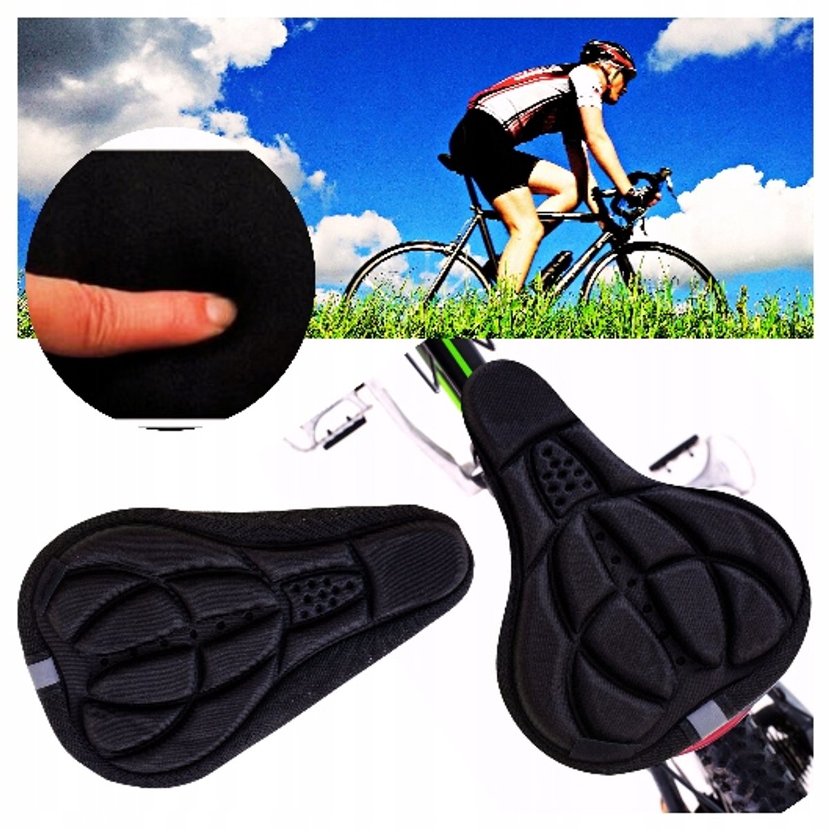 Comfortabele Gel Fietszadelhoes - Extra Dikke Schokabsorberende Pad