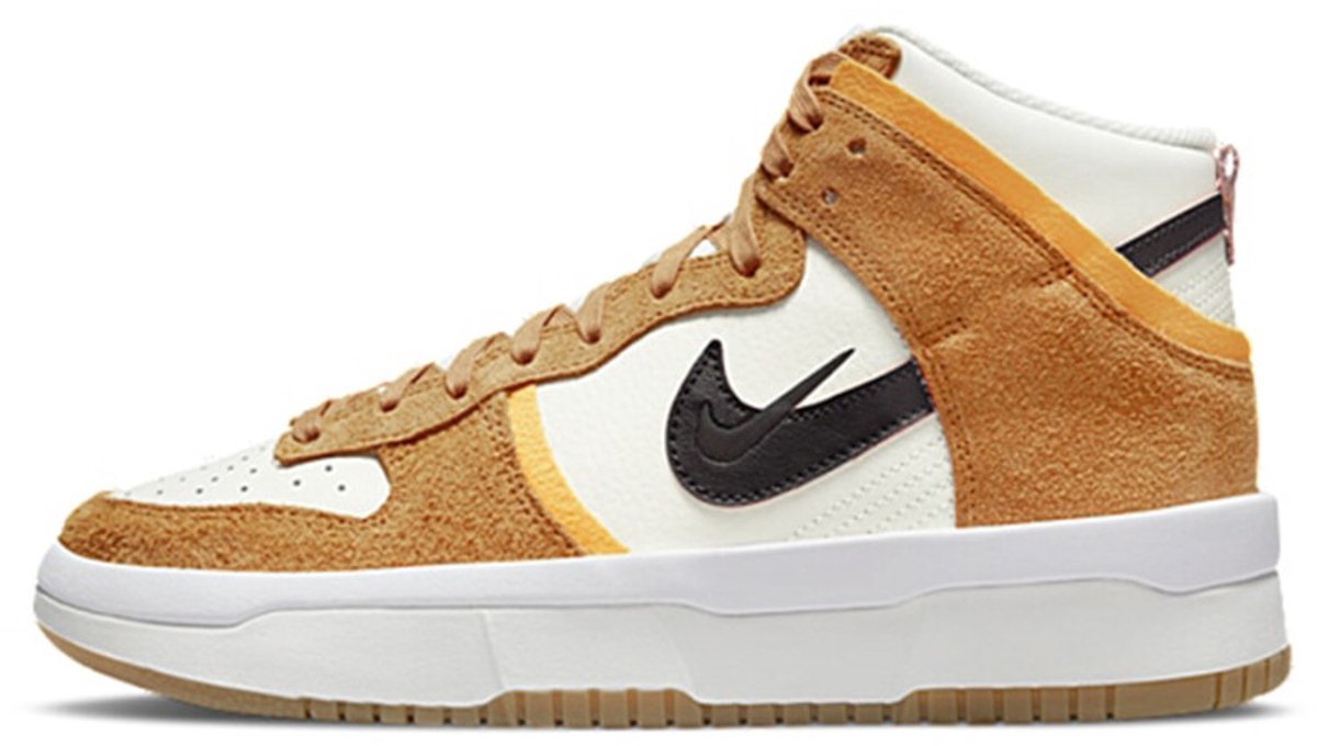 Nike Dunk High Damesschoenen Sail/Sunset/ Glaze/Rush Maroon Bruin