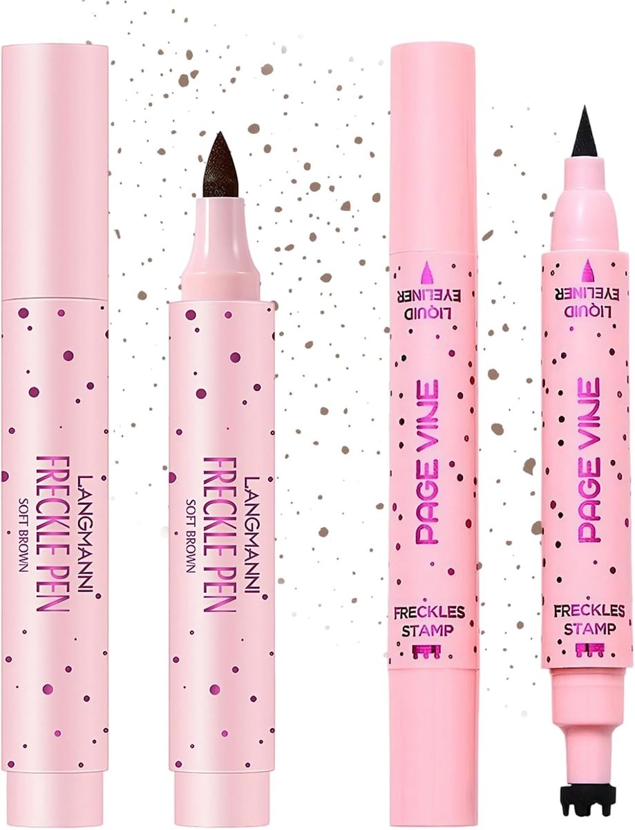 freckles pen 2-delig - multifunctioneel - waterproof - voor natuurlijke make-up - ShopVlot